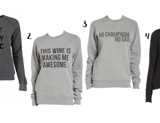 wine and champagne themed sweatshirts