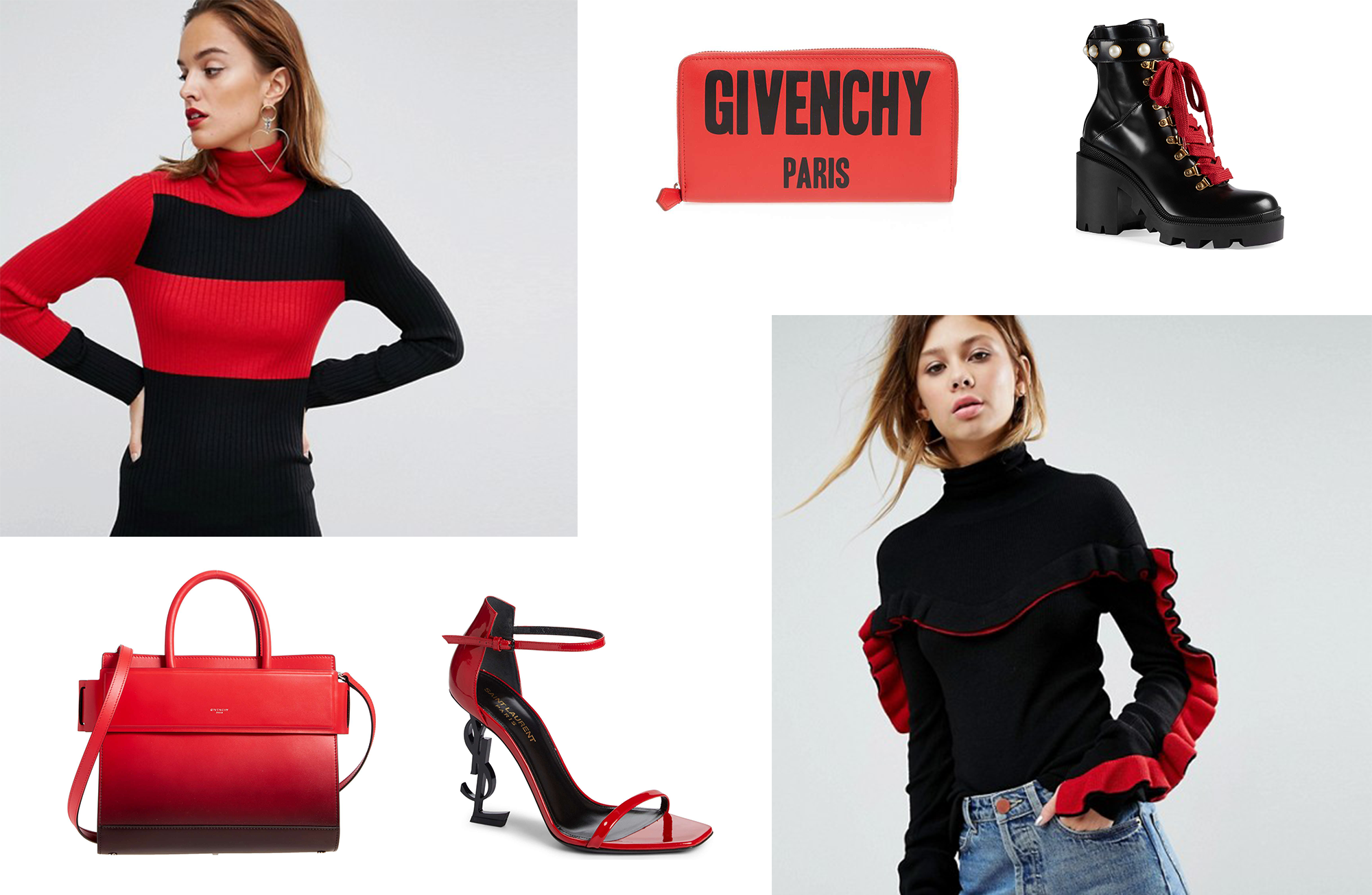 red and black fashion